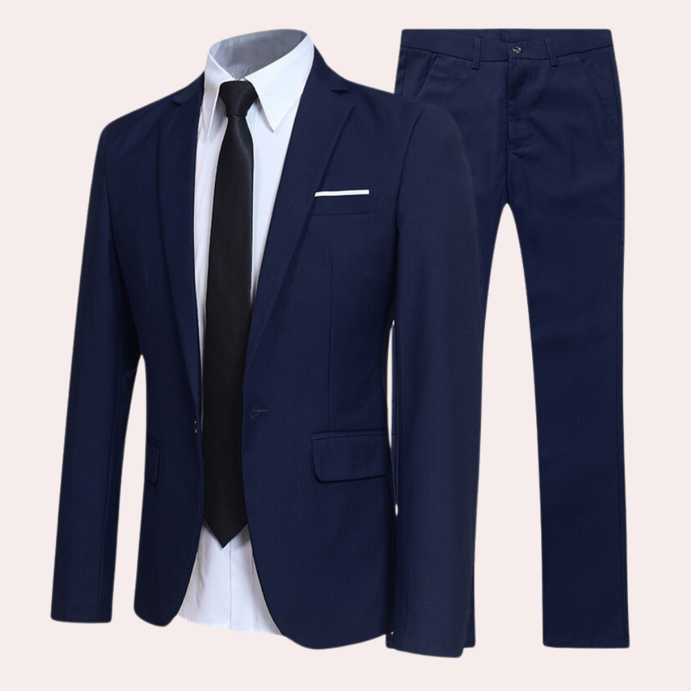 Men's Modern Fit Two-Piece Business Suit