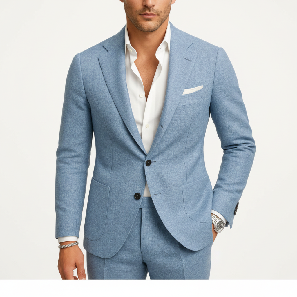 Men's Notch Lapel Two-Piece Formal Suit