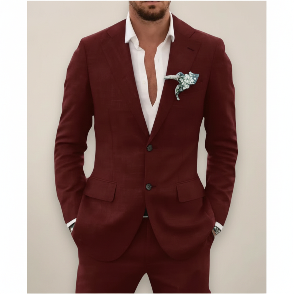 Men's Two-Button Notch Lapel Suit