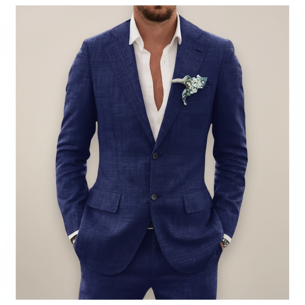 Men's Two-Button Notch Lapel Suit