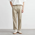 Men's Pleated Straight-Leg Pants