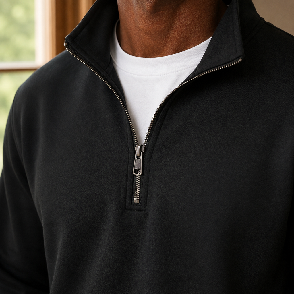 Men's Quarter-Zip Knit Jumper