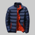 Men's Puffer Jacket with Stand Collar