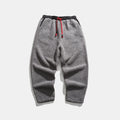 Men's Warm Plush Drawstring Jogger Sweatpants