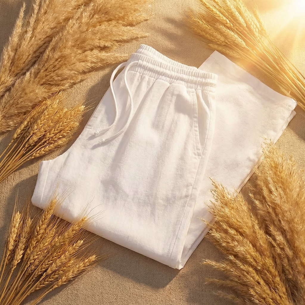 Men's Relaxed Fit Elastic Drawstring Pants