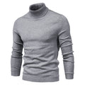 Men's Ribbed Fitted Turtleneck Sweater