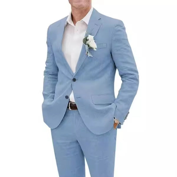 Men's Slim Fit Casual Blazer & Pants Suit