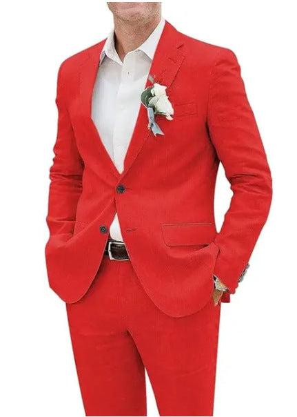 Men's Slim Fit Casual Blazer & Pants Suit