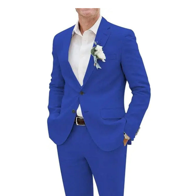 Men's Slim Fit Casual Blazer & Pants Suit