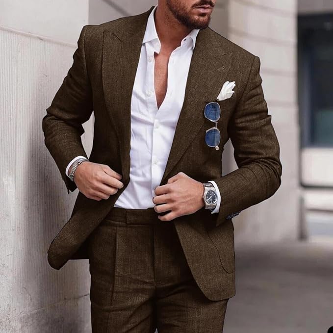 Men's Slim Fit Two-Piece Formal Suit