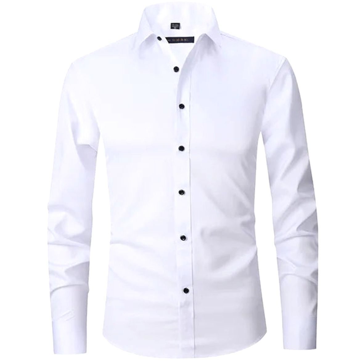Men's Slim-Fit Long-Sleeve Button-Down Shirt