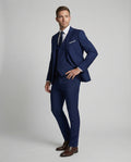 Men's Slim Fit Three-Piece Suit with Vest