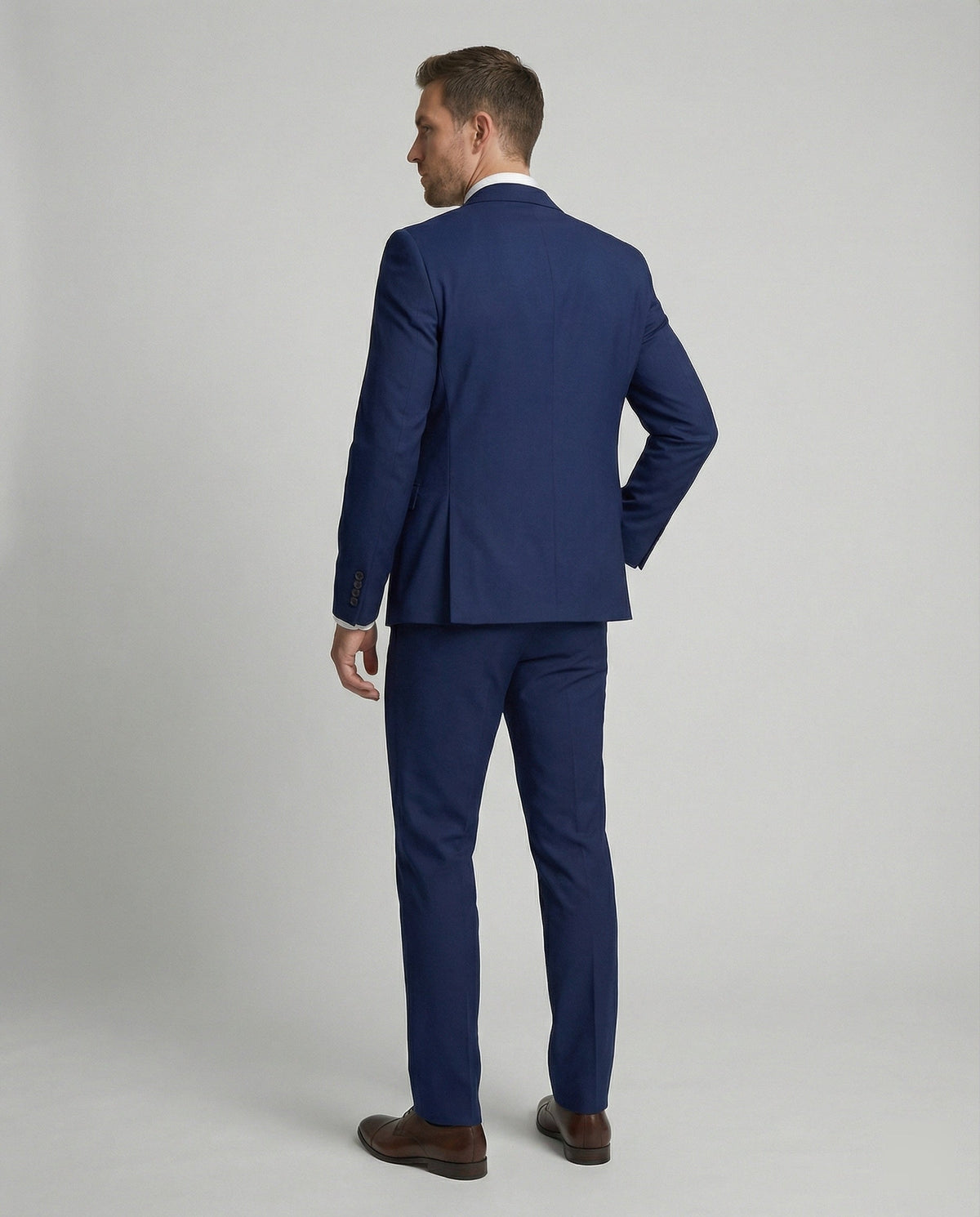 Men's Slim Fit Three-Piece Suit with Vest