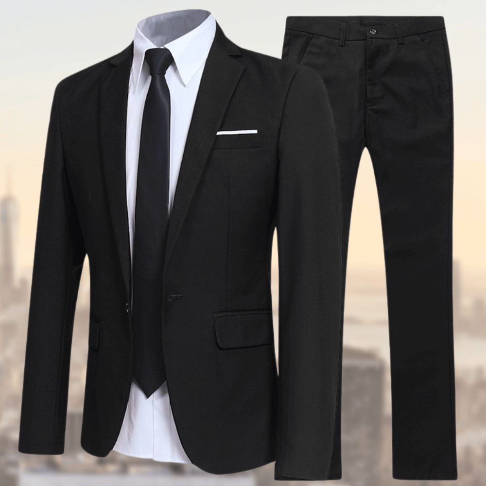 Men's Slim Fit Two-Piece Business Suit
