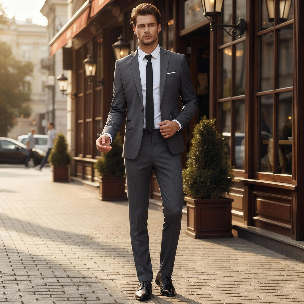 Men's Slim Fit Two-Piece Business Suit