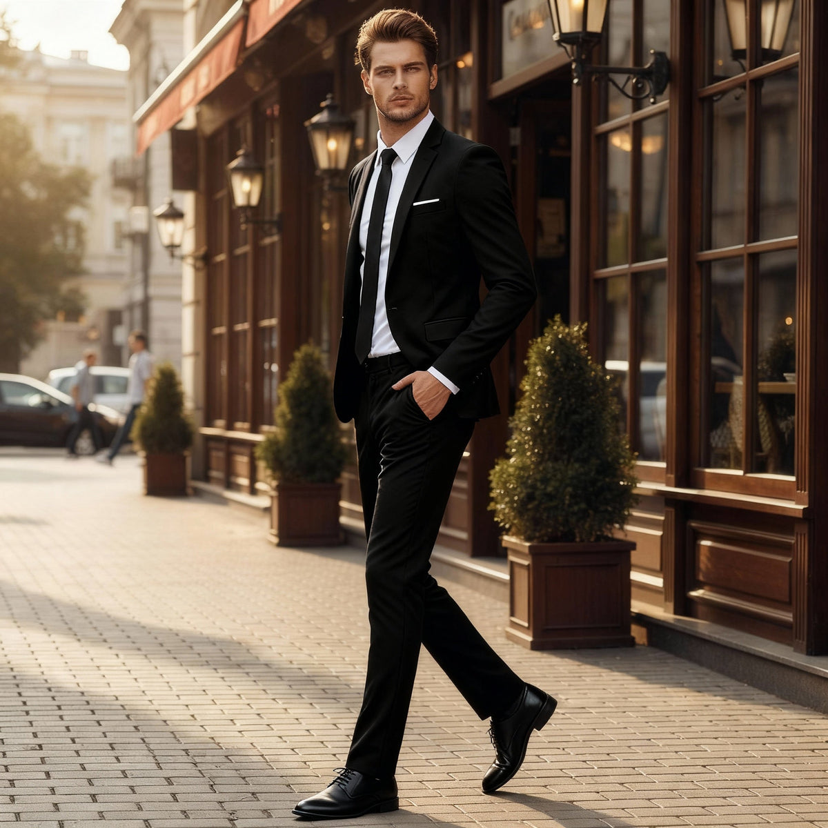 Men's Slim Fit Two-Piece Business Suit