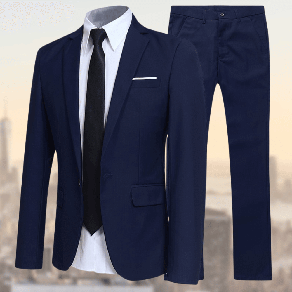 Men's Slim Fit Two-Piece Business Suit