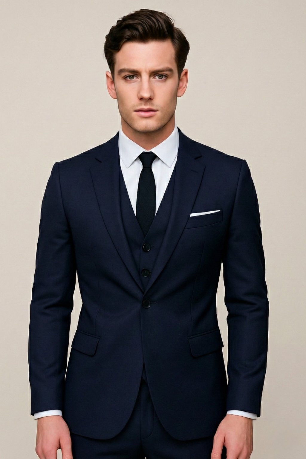 Men's Slim Fit Three-Piece Formal Suit