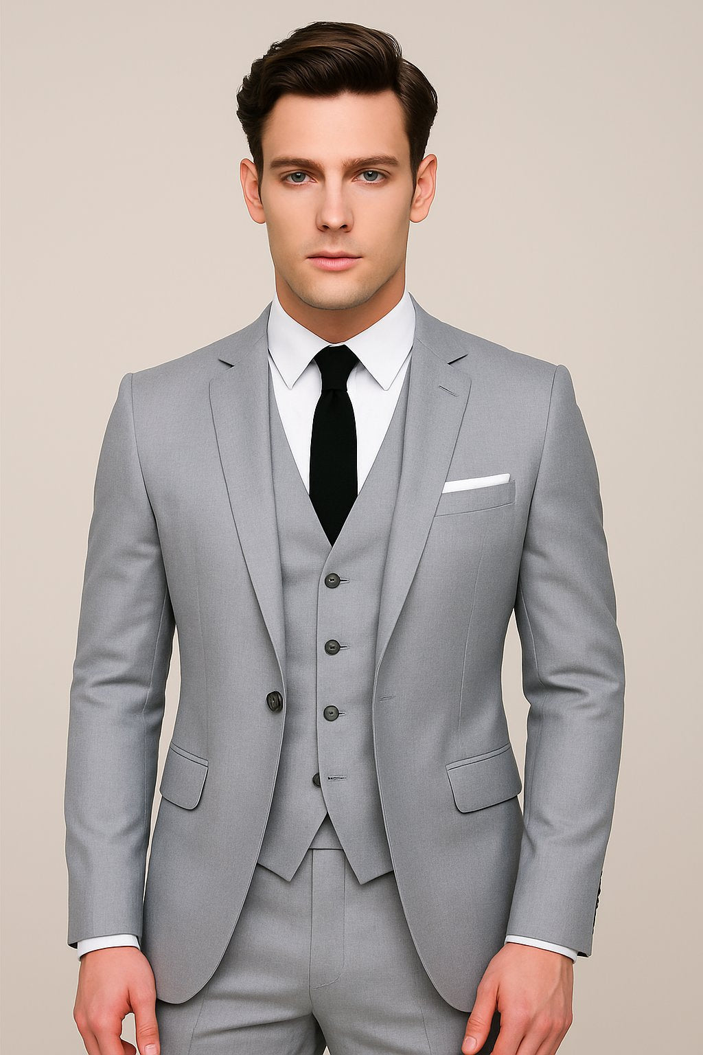 Men's Slim Fit Three-Piece Formal Suit