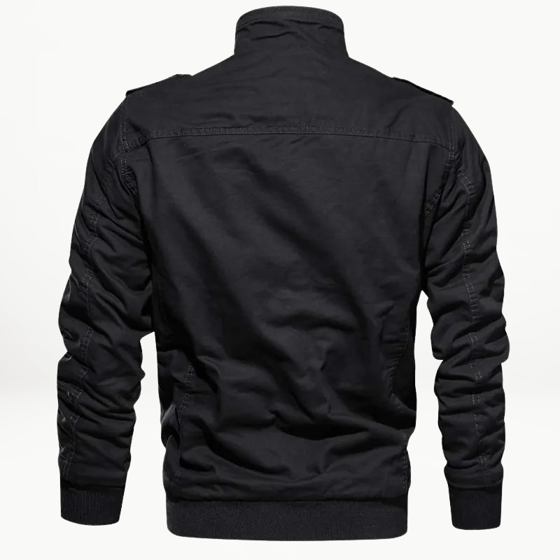 Men's Slim-Fit Fleece Lined Military Winter Jacket