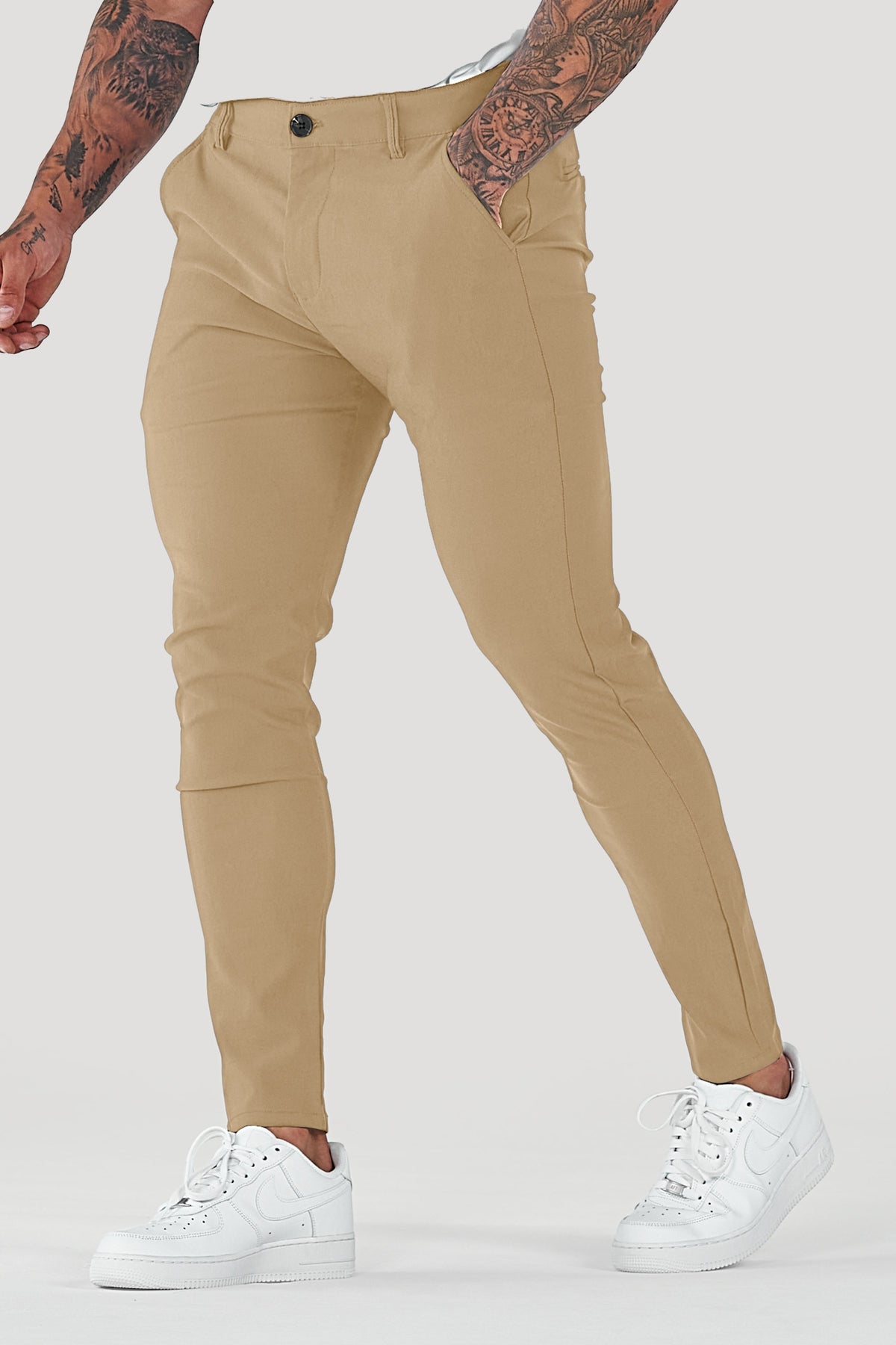 Men's Slim Tapered Ankle Chino Pants
