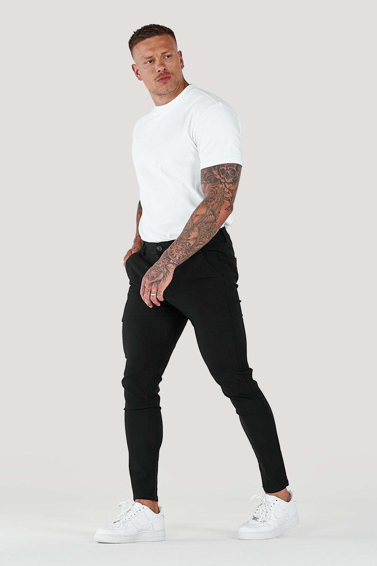 Men's Slim Tapered Ankle Chino Pants