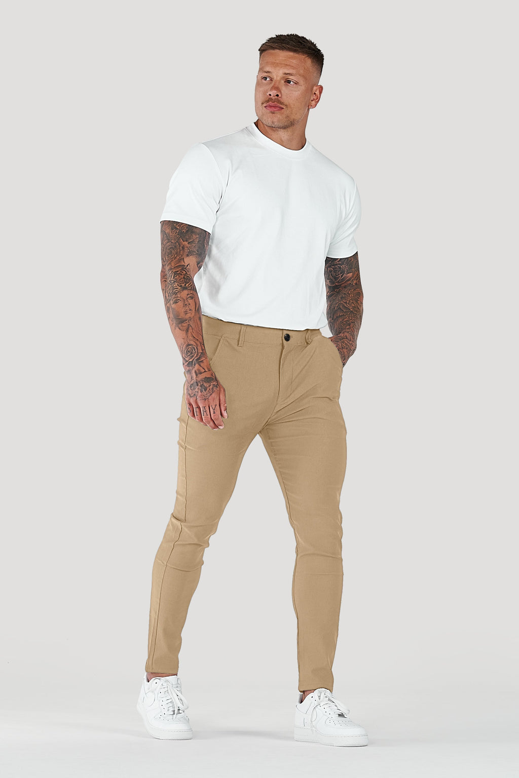 Men's Slim Tapered Ankle Chino Pants