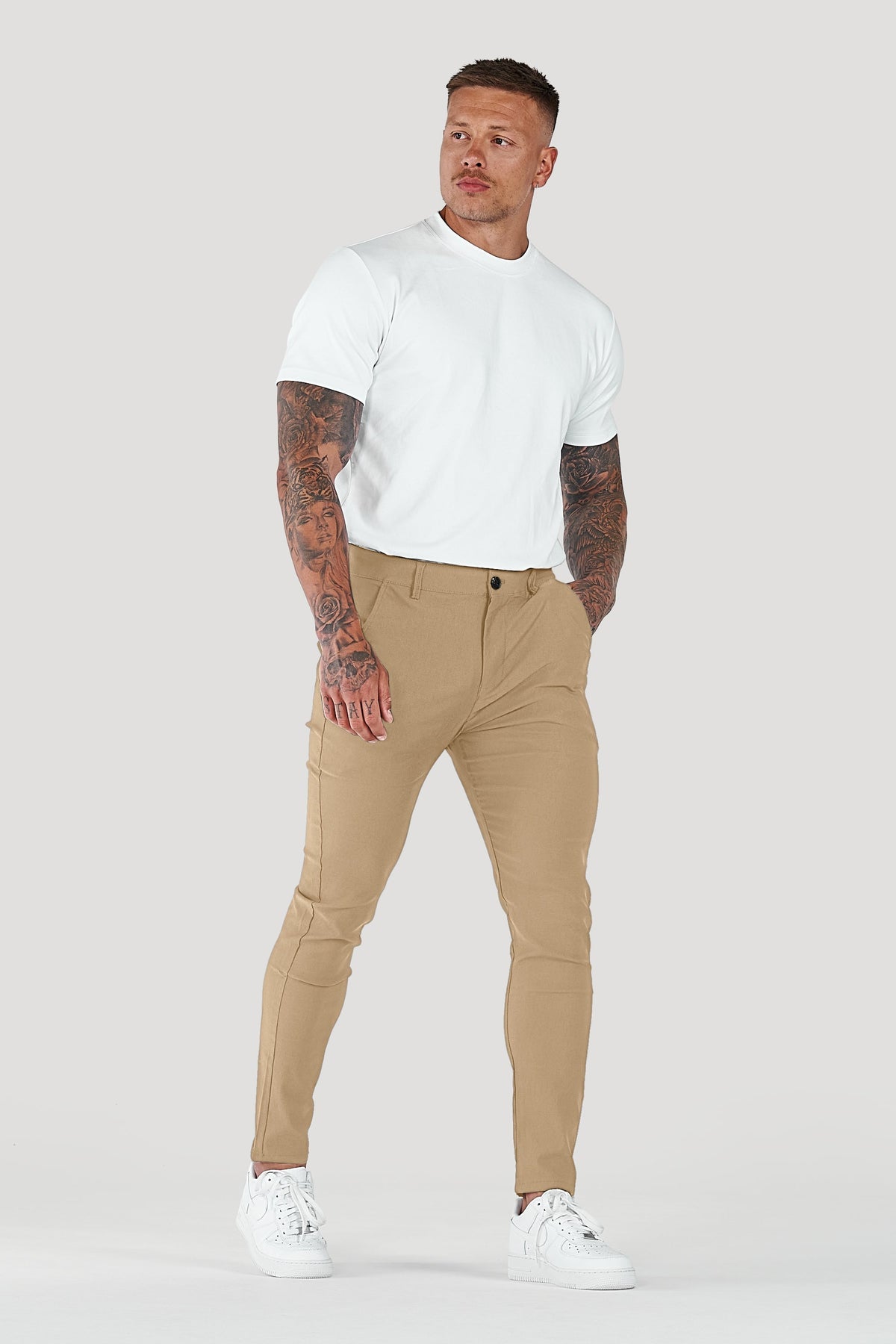 Men's Slim Tapered Ankle Chino Pants