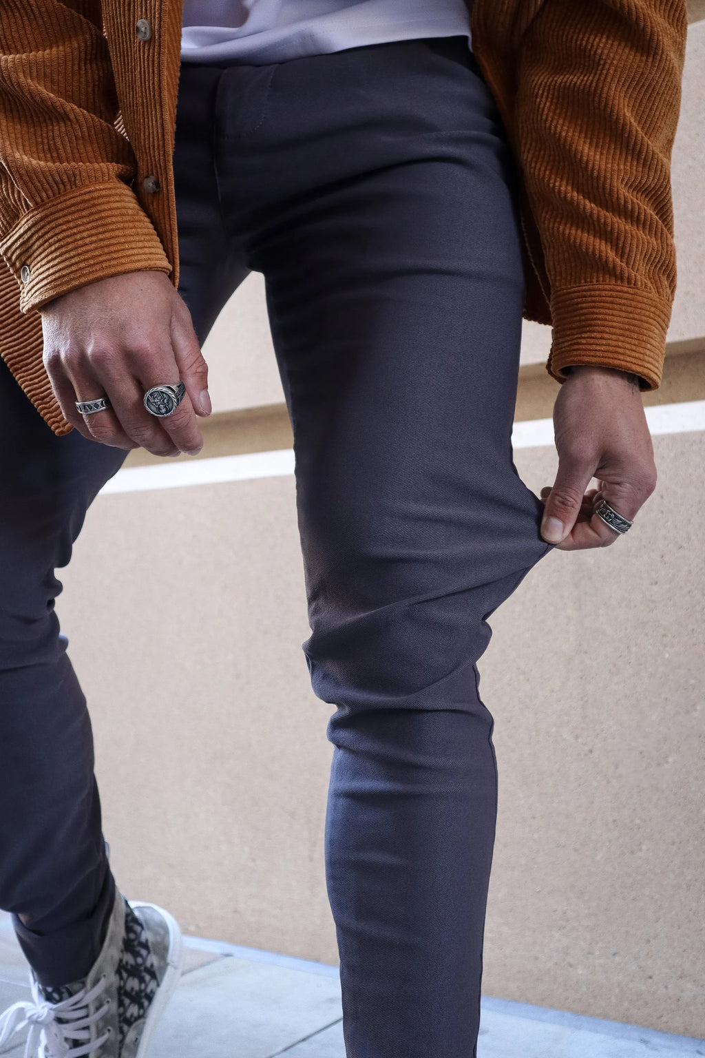 Men's Slim Tapered Ankle Chino Pants