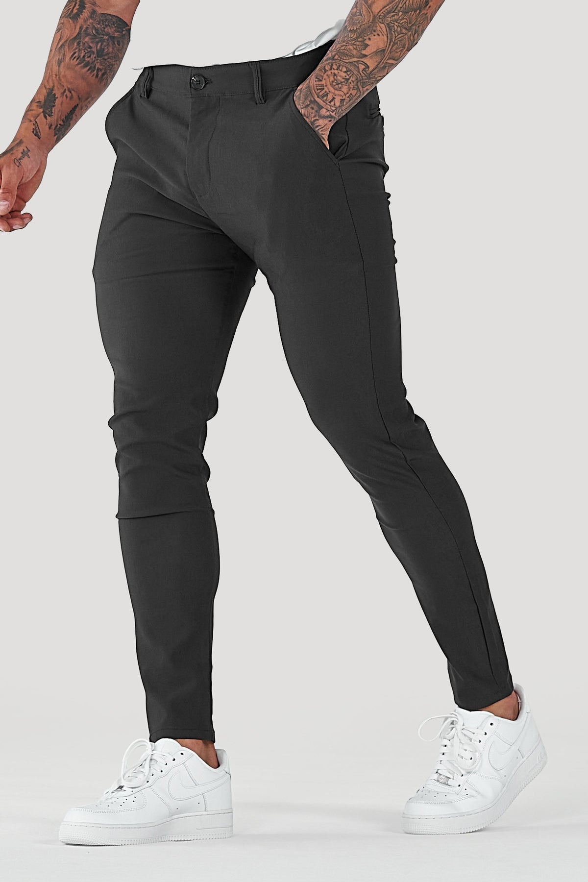 Men's Slim Tapered Ankle Chino Pants