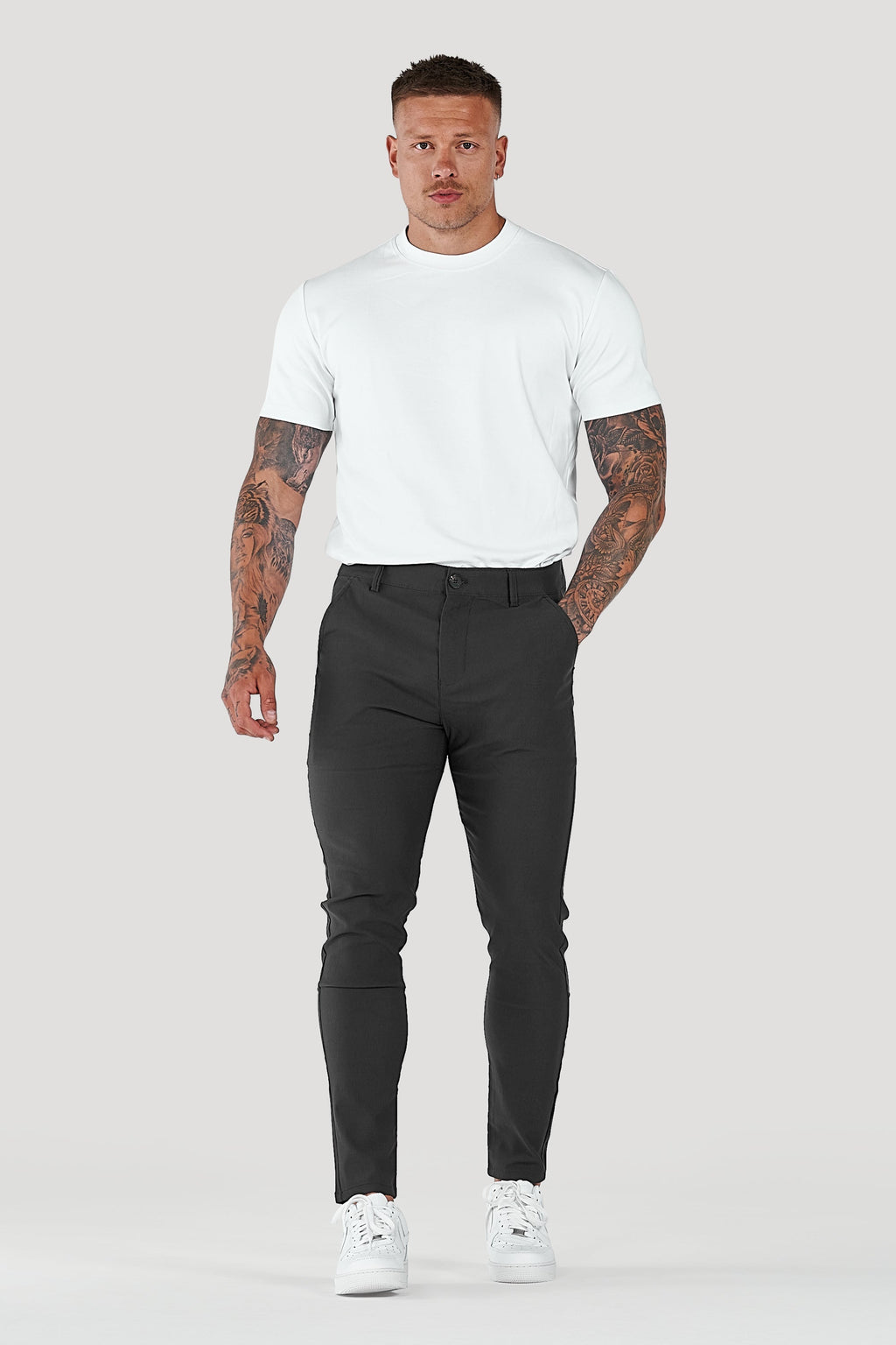 Men's Slim Tapered Ankle Chino Pants