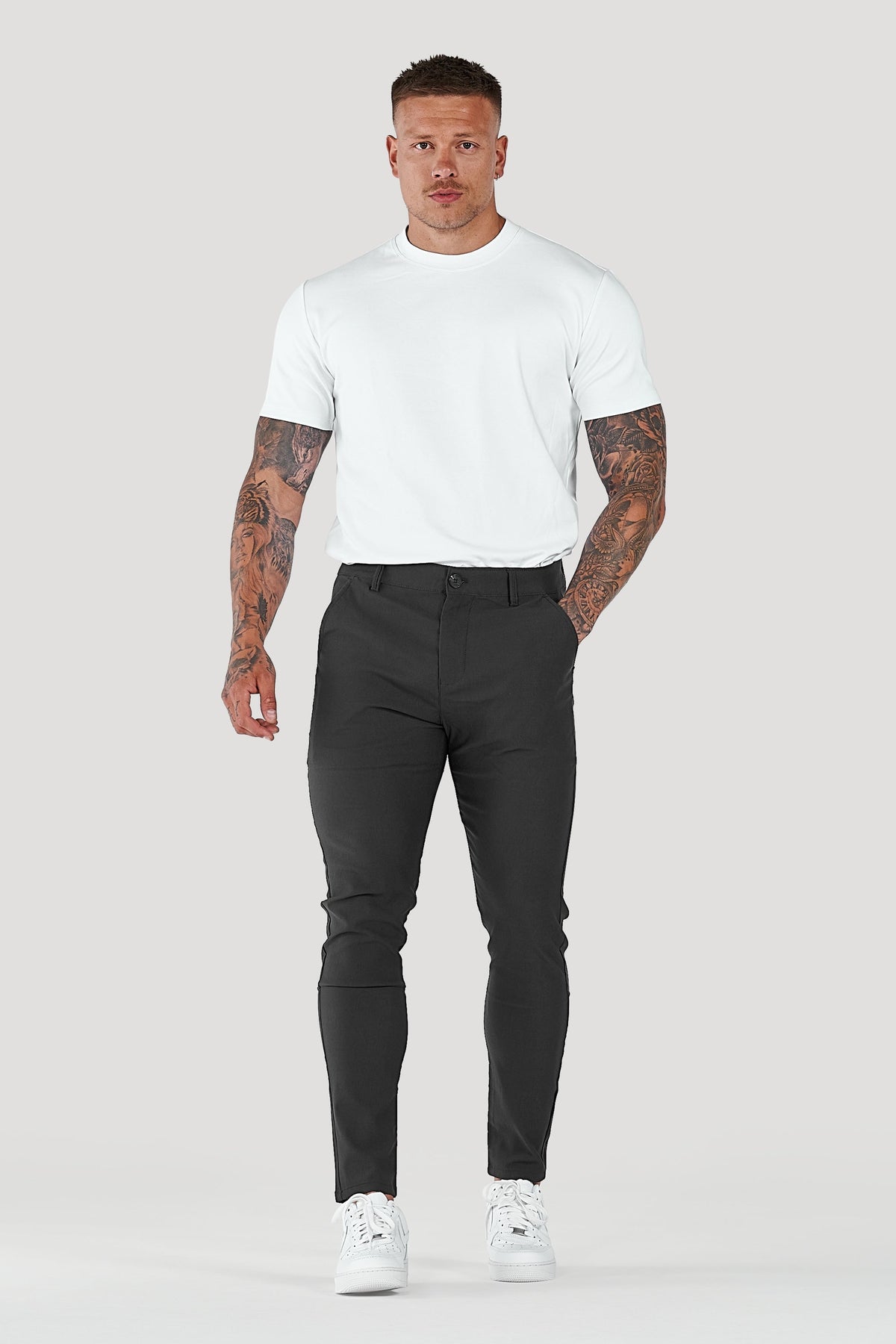 Men's Slim Tapered Ankle Chino Pants
