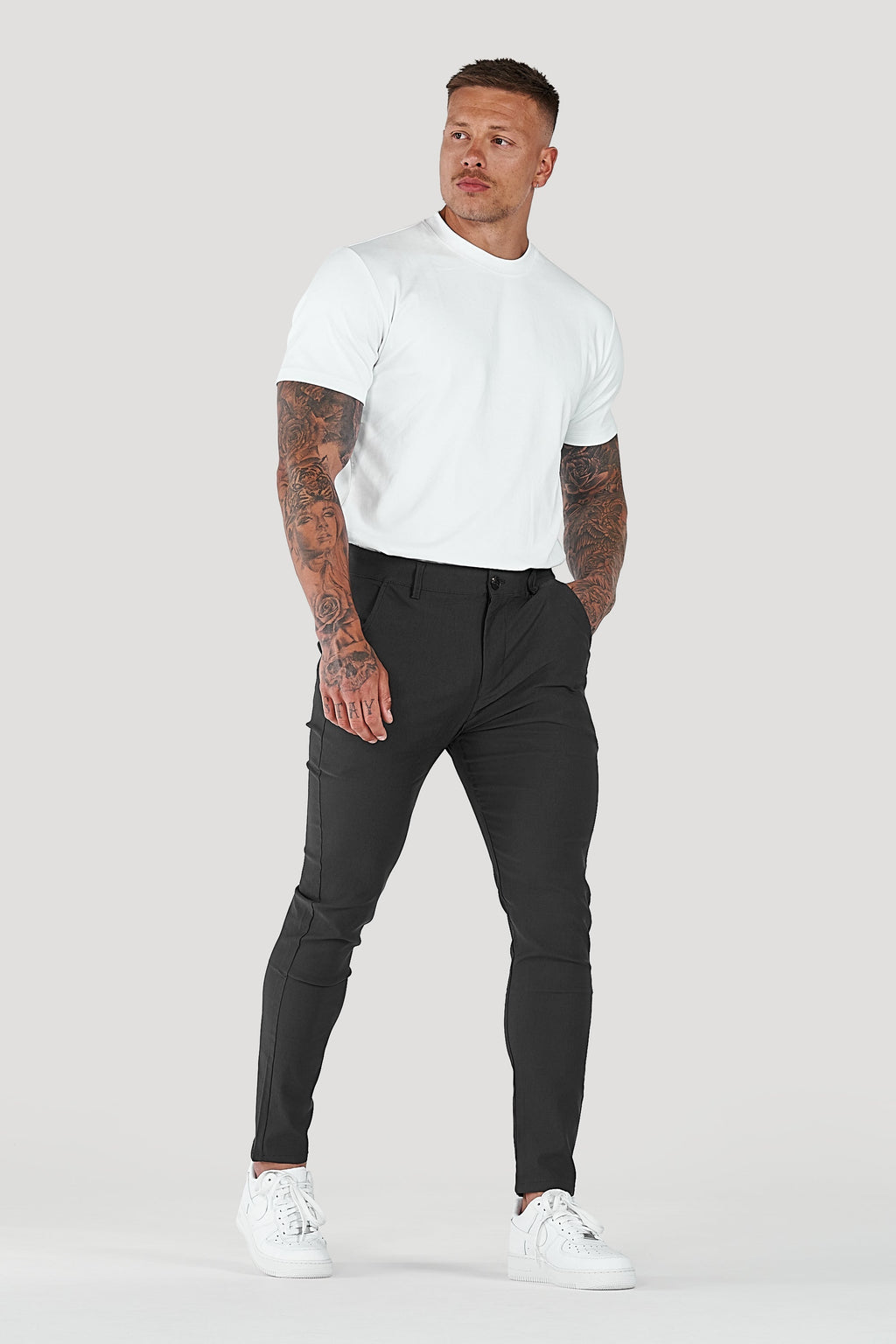 Men's Slim Tapered Ankle Chino Pants