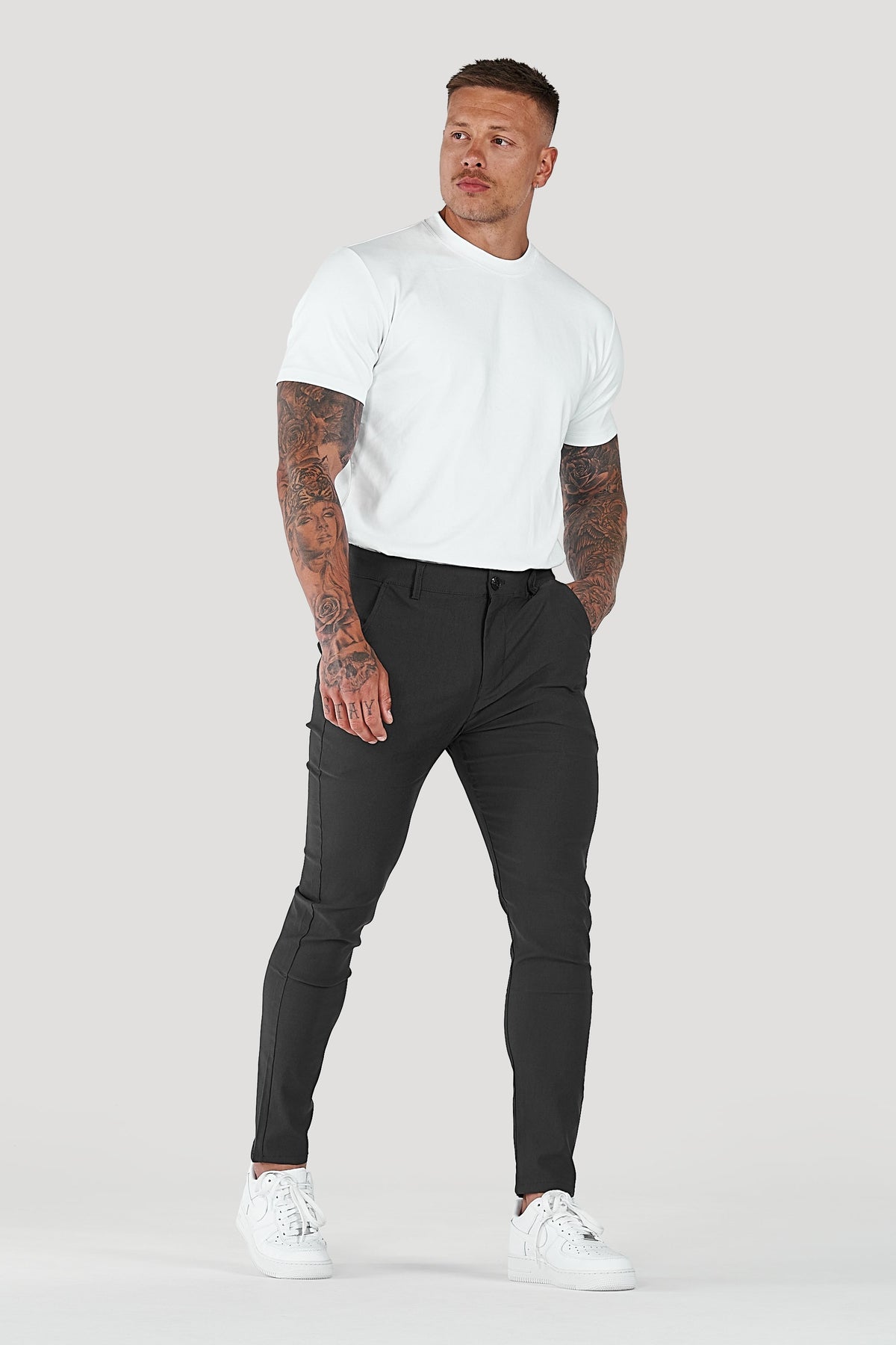Men's Slim Tapered Ankle Chino Pants