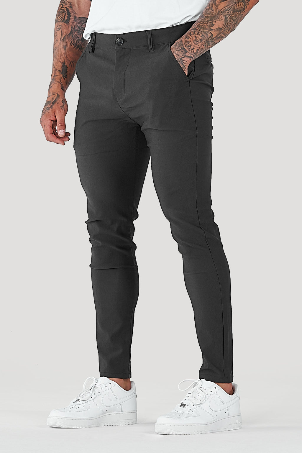 Men's Slim Tapered Ankle Chino Pants