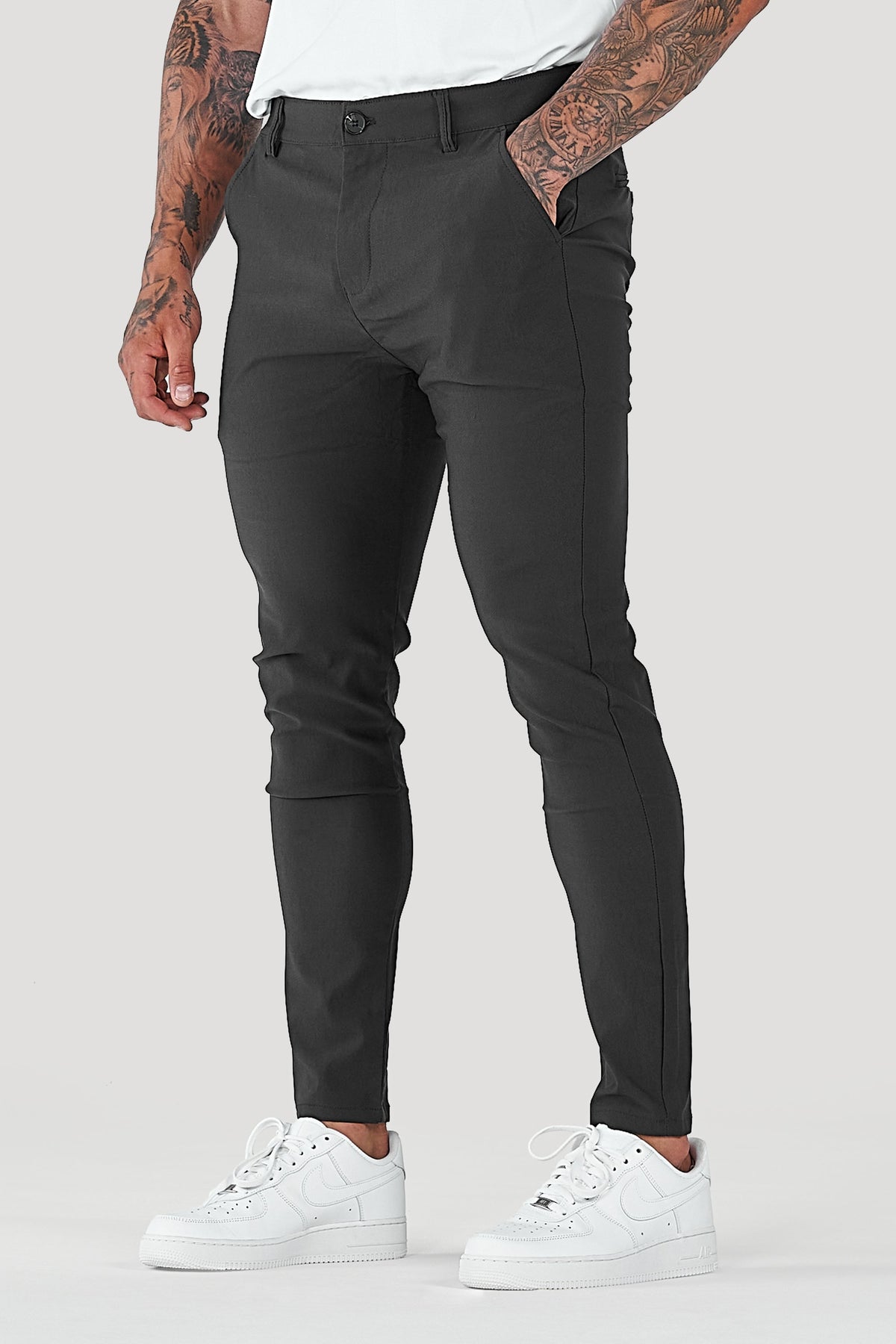 Men's Slim Tapered Ankle Chino Pants