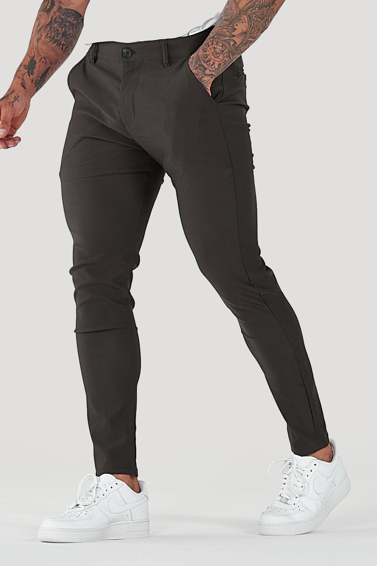 Men's Slim Tapered Ankle Chino Pants