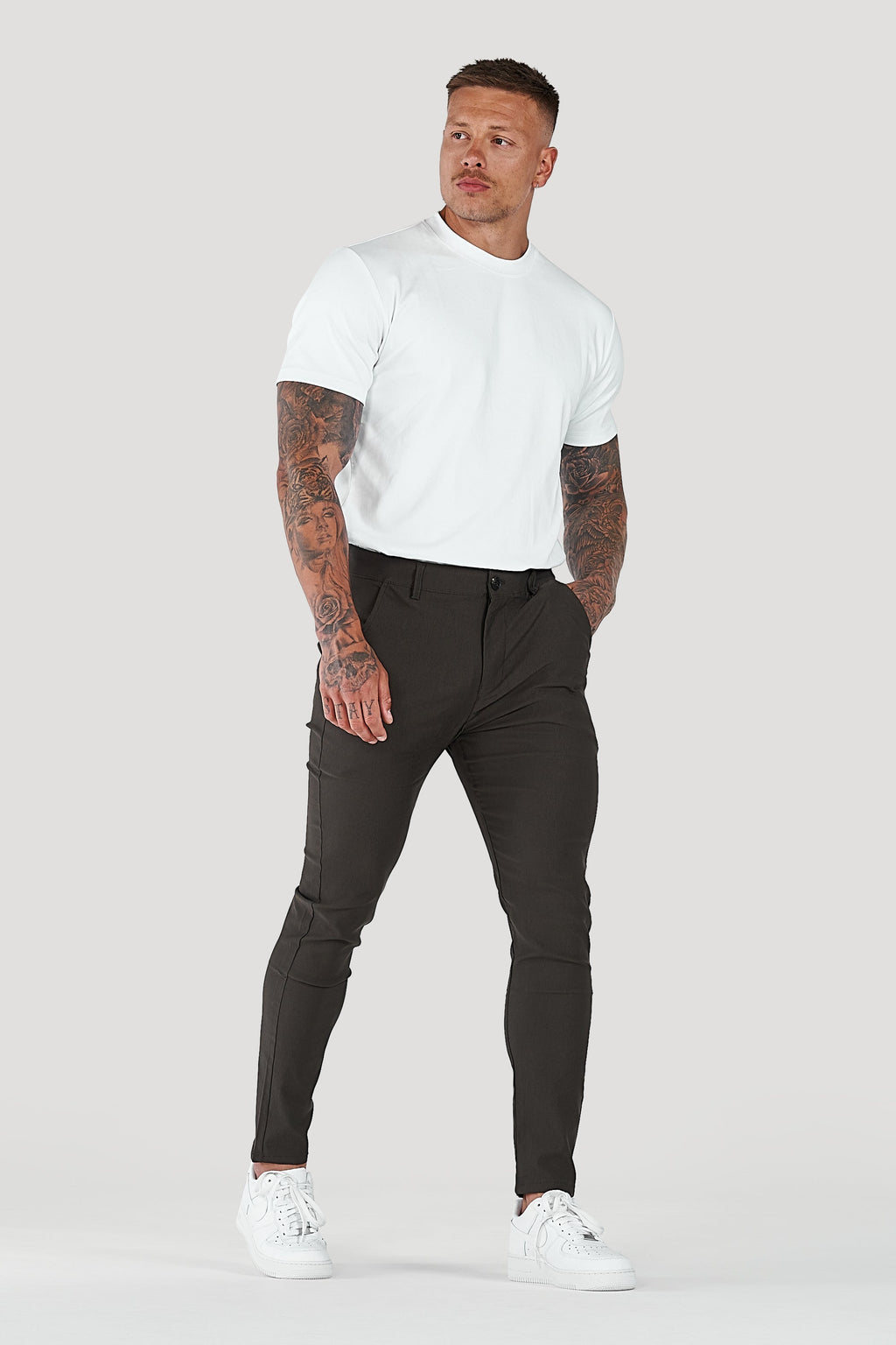Men's Slim Tapered Ankle Chino Pants
