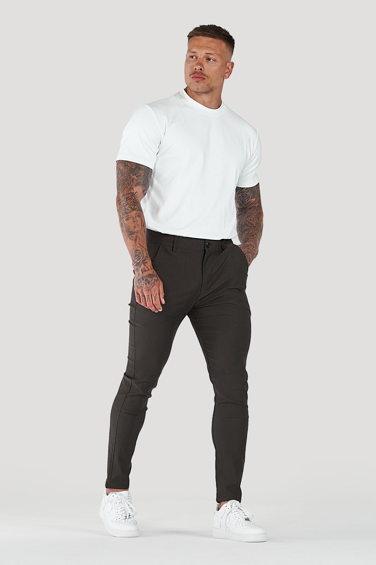 Men's Slim Tapered Ankle Chino Pants