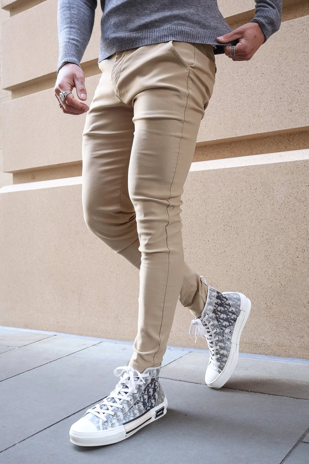Men's Slim Tapered Ankle Chino Pants
