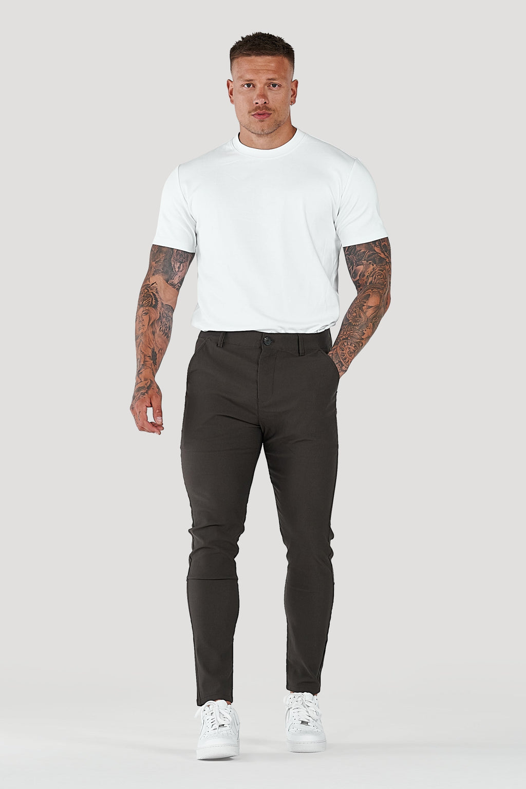 Men's Slim Tapered Ankle Chino Pants