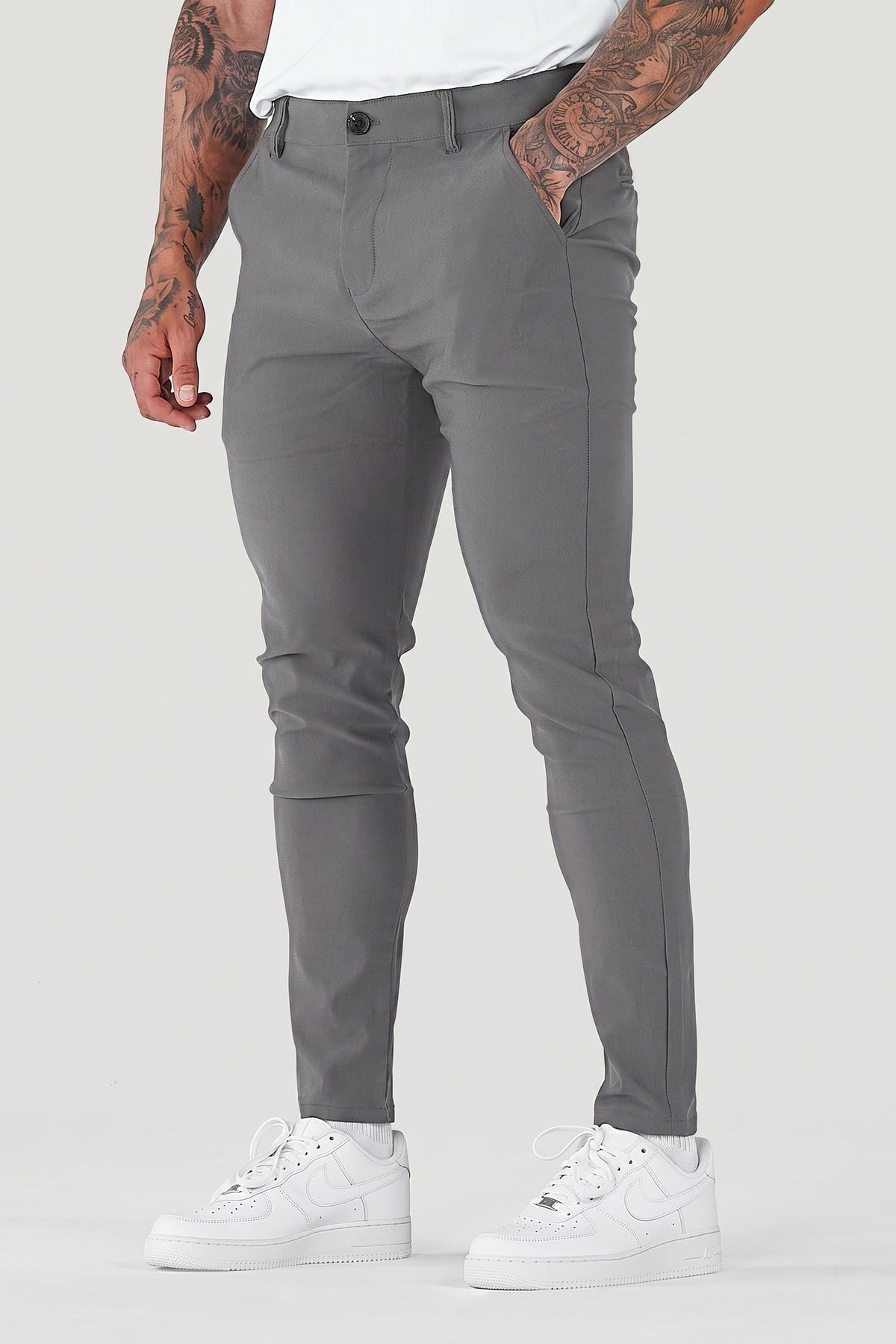 Men's Slim Tapered Ankle Chino Pants