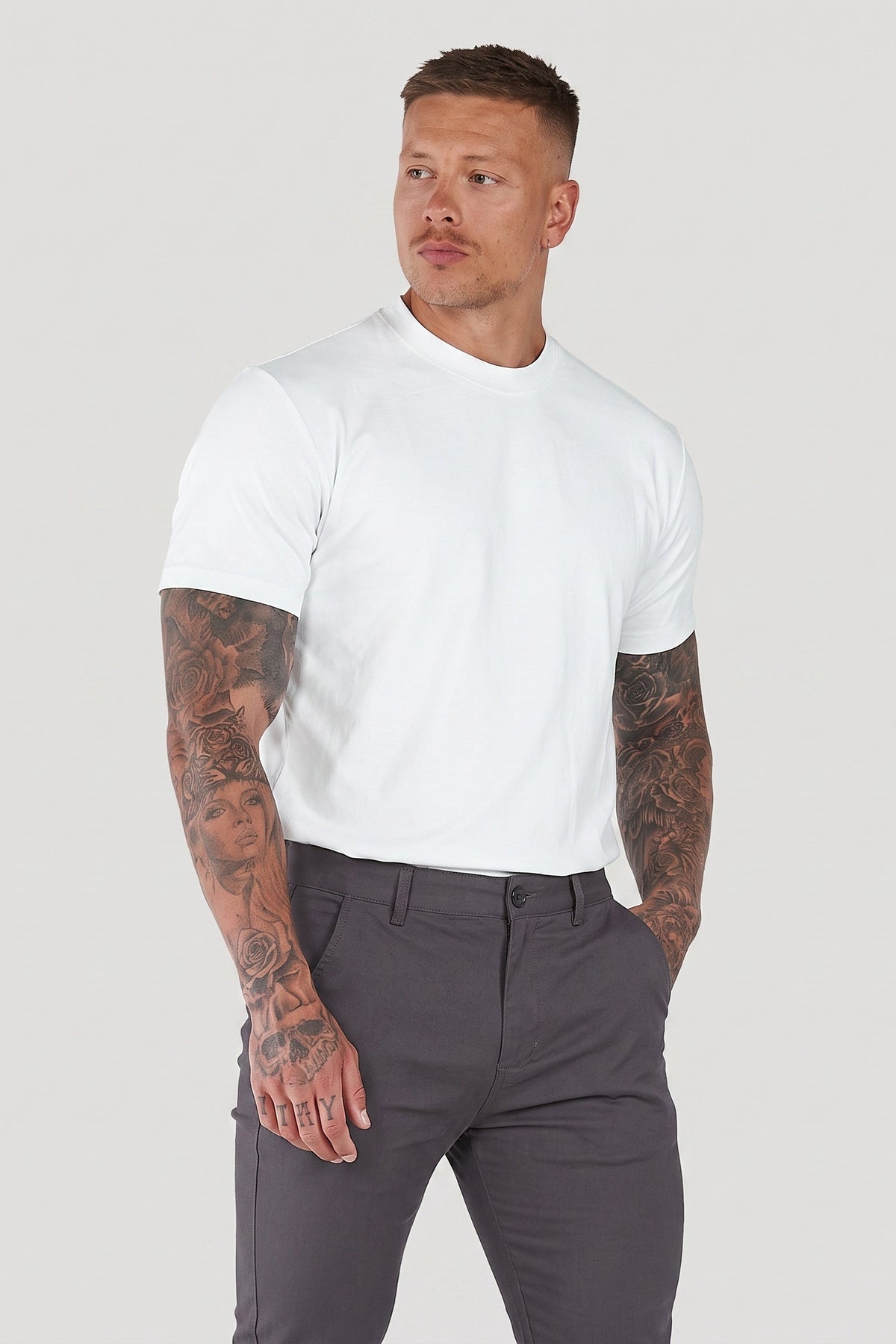 Men's Slim Tapered Ankle Chino Pants