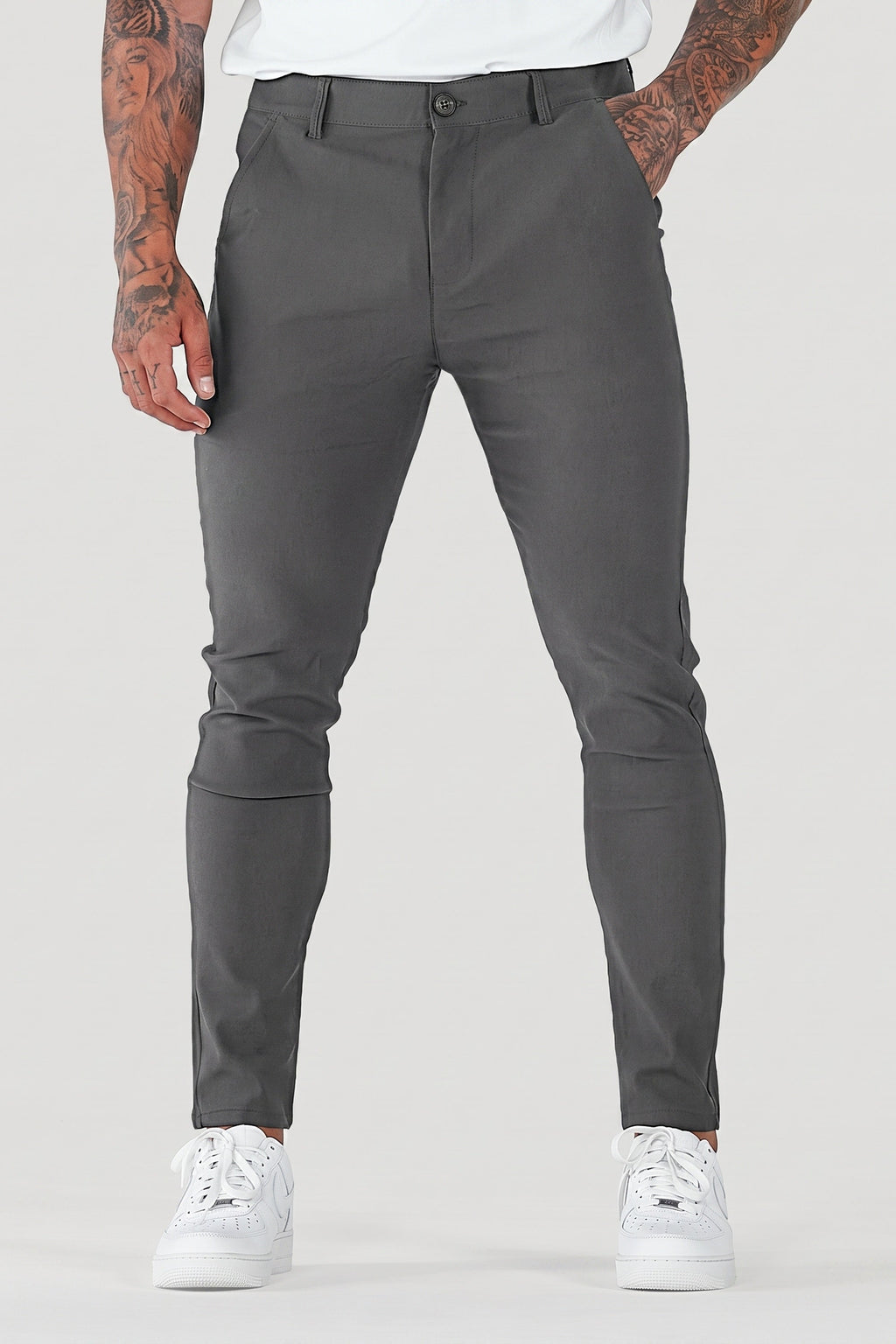 Men's Slim Tapered Ankle Chino Pants