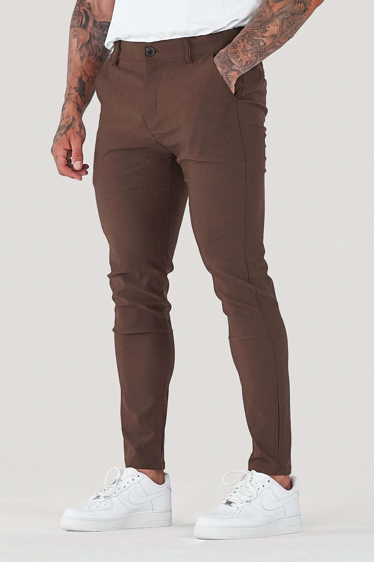 Men's Slim Tapered Ankle Chino Pants