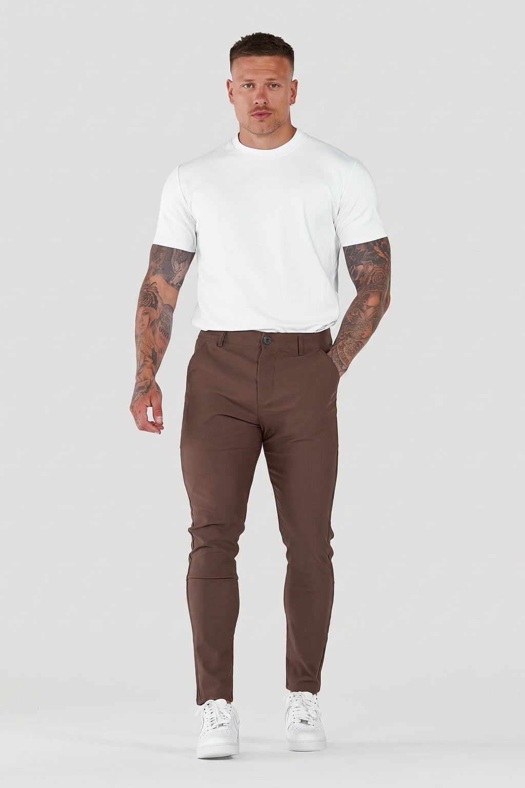 Men's Slim Tapered Ankle Chino Pants