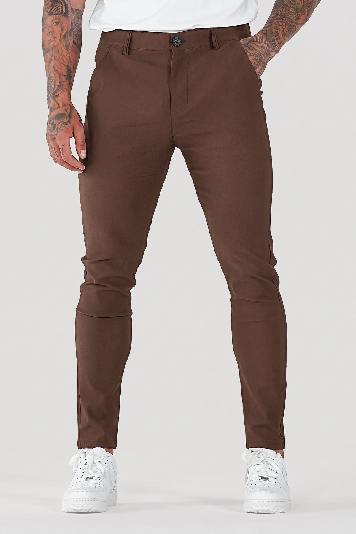 Men's Slim Tapered Ankle Chino Pants