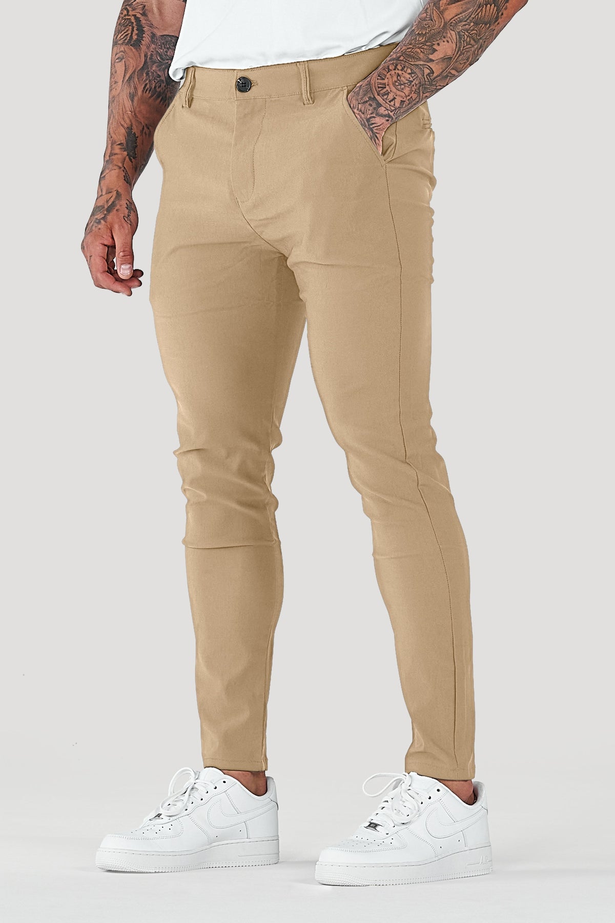 Men's Slim Tapered Ankle Chino Pants