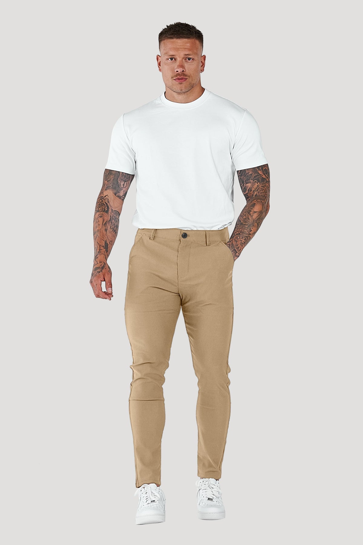 Men's Slim Tapered Ankle Chino Pants