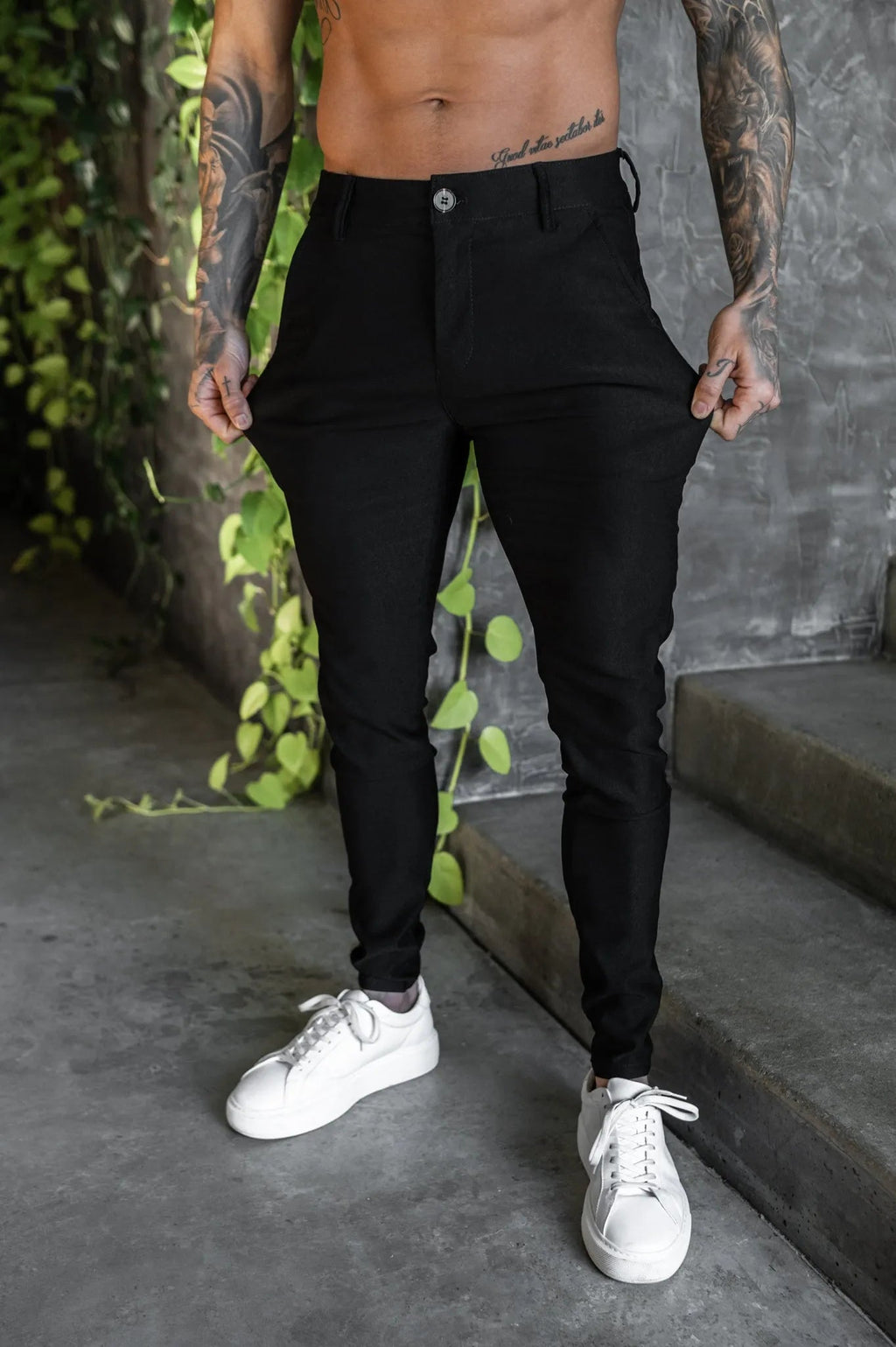 Men's Slim Tapered Ankle Chino Pants